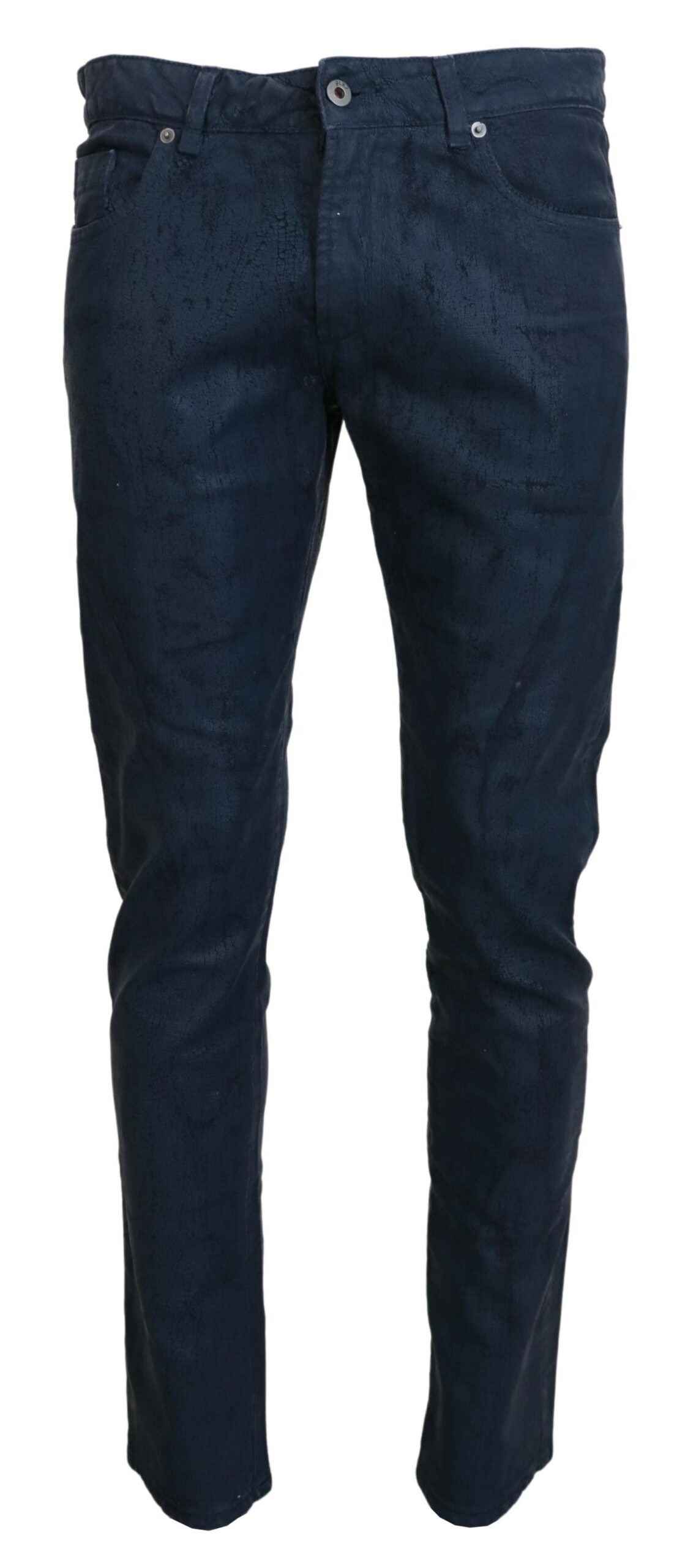 Exte Blue Cotton Tapered Slim Fit Men Casual Denim Jeans - - Exte.