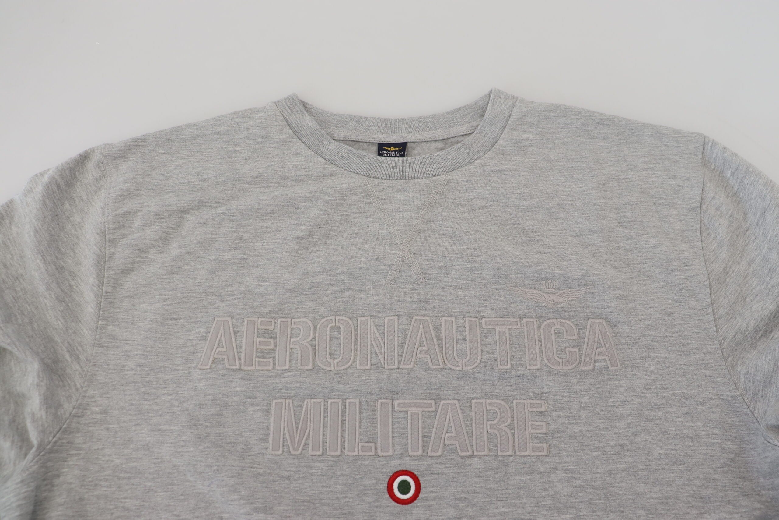 Aeronautica Militare Gray Men Pullover Sweatshirt Sweater -   -  Aeronautica Militare. Aeronautica Militare Gray Men Pullover Sweatshirt Sweater -   -  Aeronautica Militare.