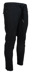 Dolce & Gabbana Gray Cotton Jogger Men Pants -   -  Dolce & Gabbana.
