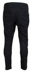 Dolce & Gabbana Gray Cotton Jogger Men Pants -   -  Dolce & Gabbana.