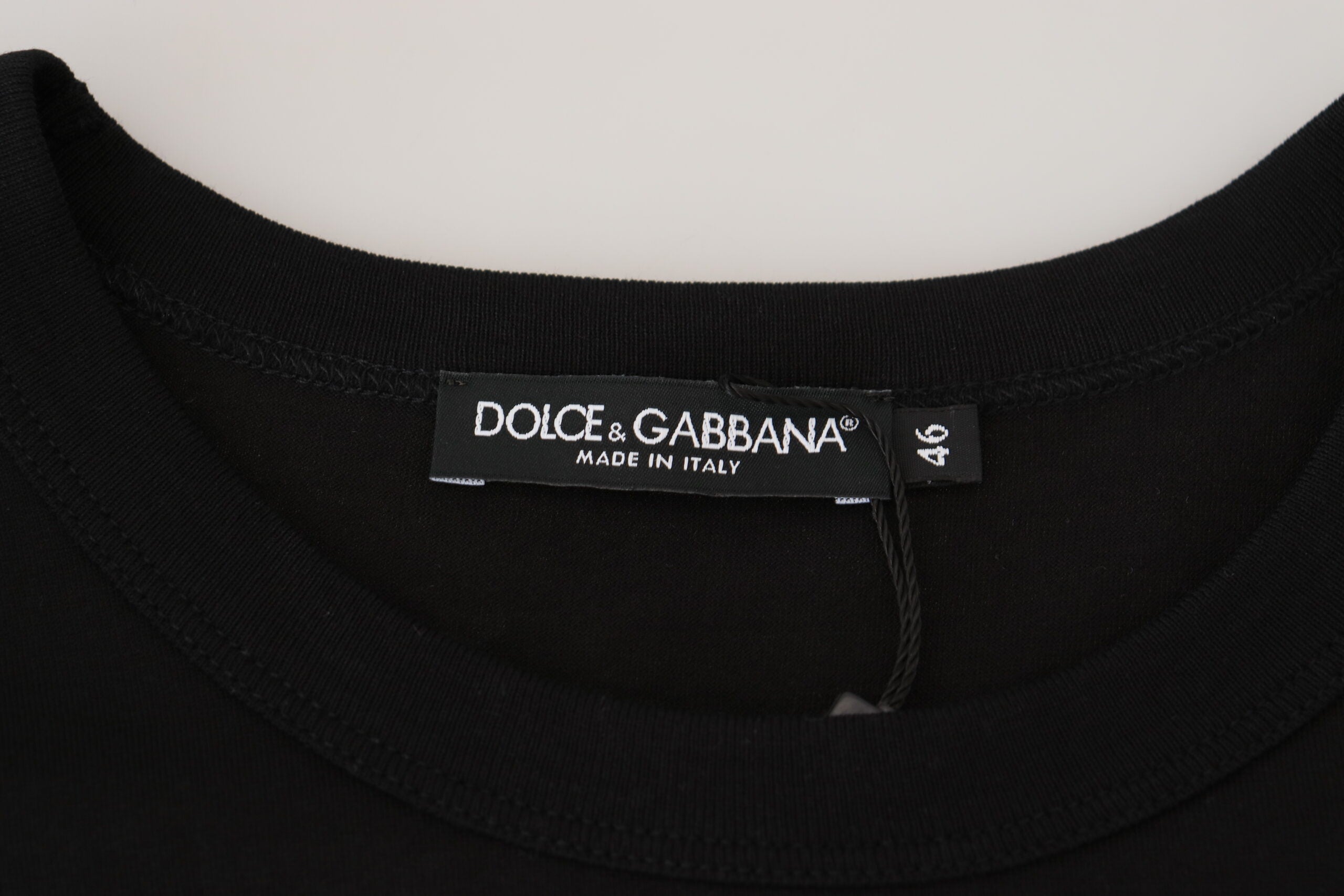Dolce & Gabbana Black Sneak Peek Cotton Short Sleeve T-shirt -   -  Dolce & Gabbana. Dolce & Gabbana Black Sneak Peek Cotton Short Sleeve T-shirt -   -  Dolce & Gabbana.
