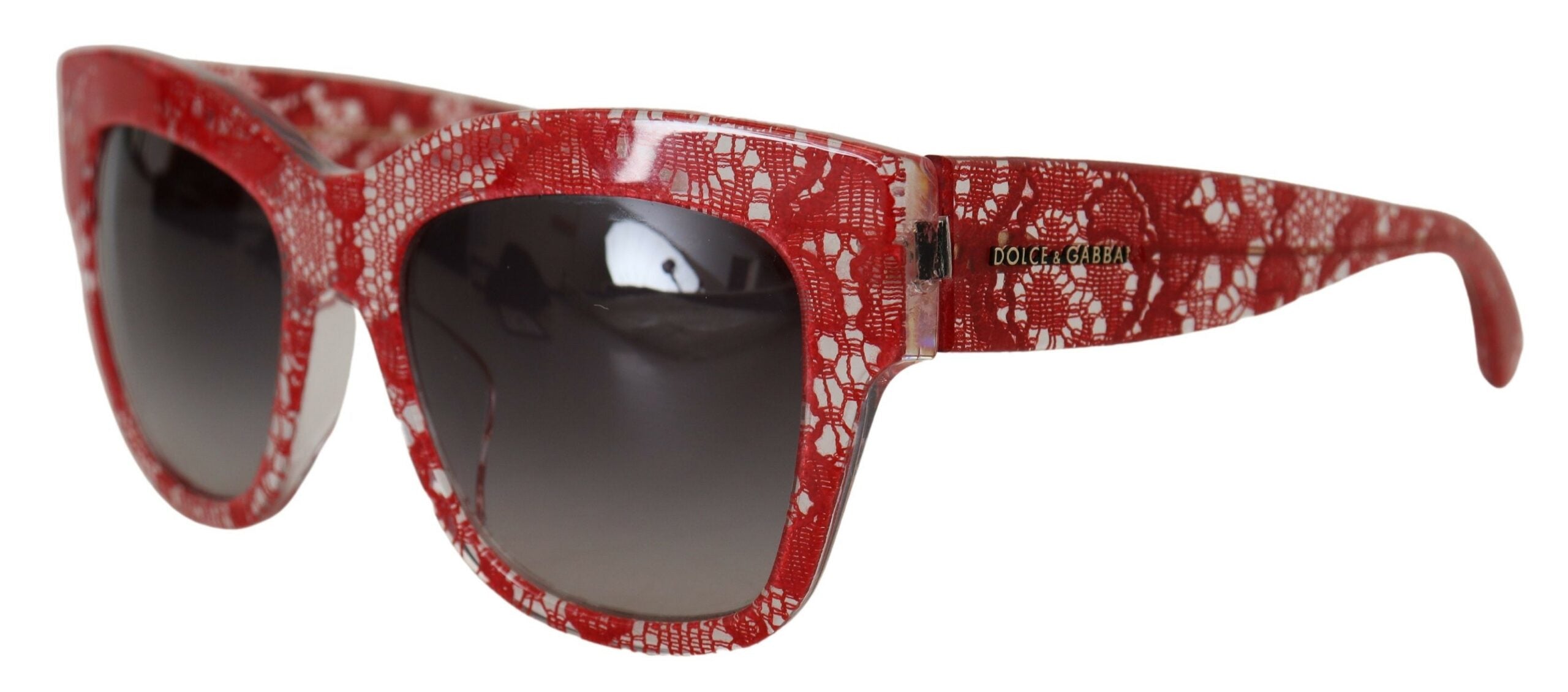 Dolce & Gabbana Red DG4231F Lace Acetate Rectangle Shades Sunglasses -  Jewellery, Women -  Dolce & Gabbana. Dolce & Gabbana Red DG4231F Lace Acetate Rectangle Shades Sunglasses -  Jewellery, Women -  Dolce & Gabbana.