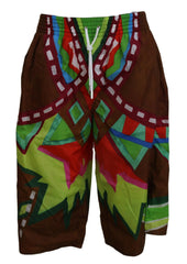 DsquaredΒ² Multicolor Printed Men Beachwear Shorts Swimwear -   -  DsquaredΒ².
