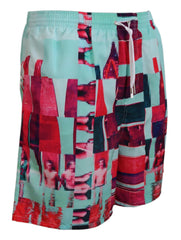 DsquaredΒ² Multicolor Printed Beachwear Shorts Swimwear -   -  DsquaredΒ².