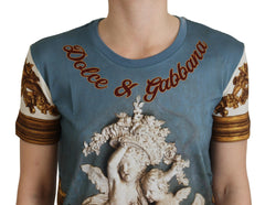 Dolce & Gabbana Multicolor DG Logo Angel Printed Shirt Top -   -  Dolce & Gabbana.