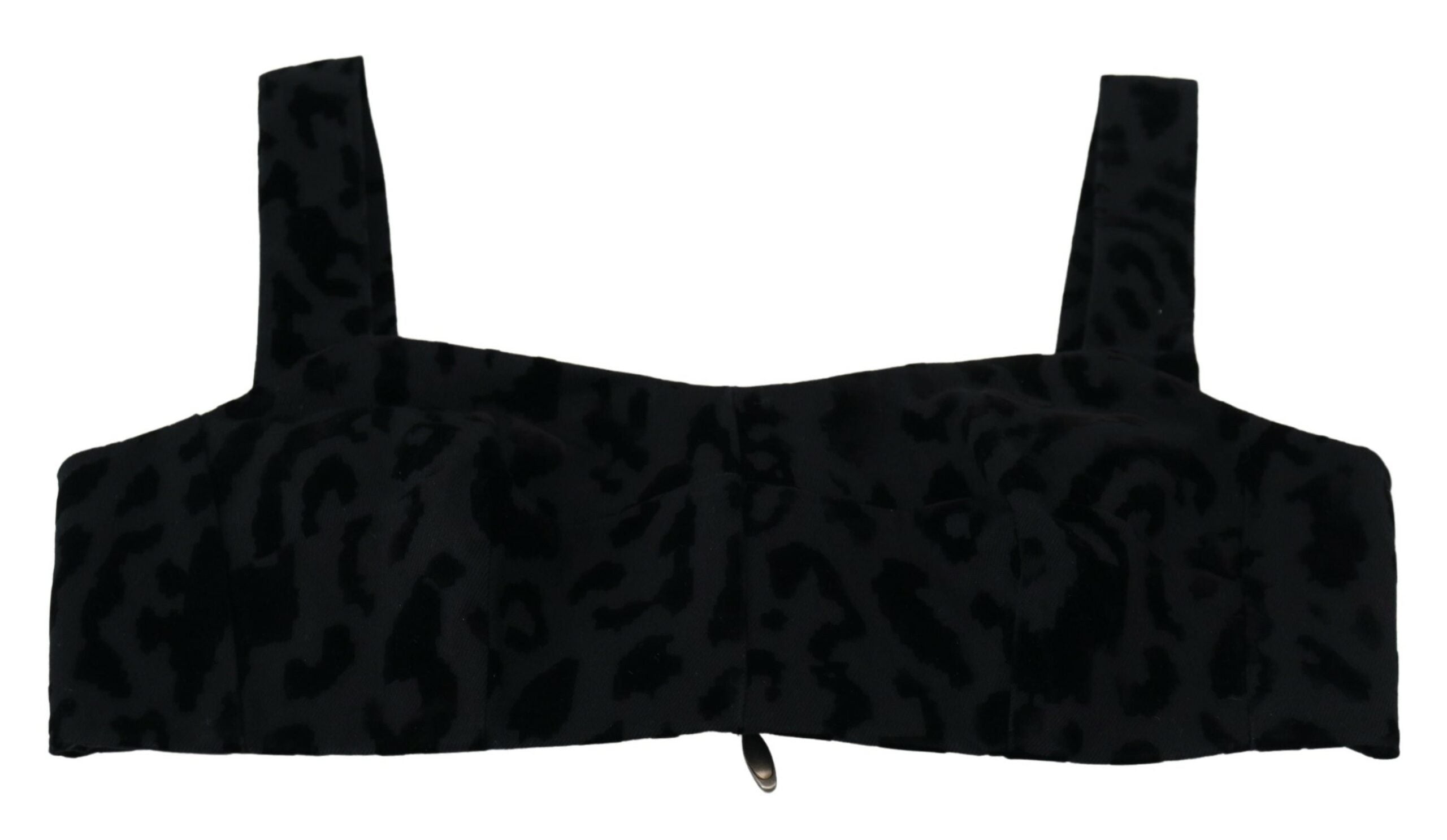 Dolce & Gabbana Black Leopard Cropped Bustier Corset Bra Top -   -  Dolce & Gabbana. Dolce & Gabbana Black Leopard Cropped Bustier Corset Bra Top -   -  Dolce & Gabbana.