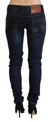 Acht Blue Low Waist Slim Fit Women Denim Jeans -   -  Acht.