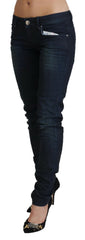 Acht Blue Low Waist Slim Fit Women Denim Jeans -   -  Acht.