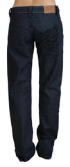 Exte Dark Blue Low Waist Straight Fit Women Denim Jeans -   -  Exte.