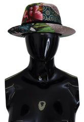 Dolce & Gabbana Multicolor Patchwork Women Fedora Wide Brim Hat -   -  Dolce & Gabbana.