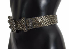 Dolce & Gabbana Multicolor Wide Crystal Buckle Sequined Belt -   -  Dolce & Gabbana.