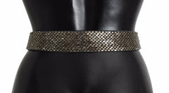 Dolce & Gabbana Multicolor Wide Crystal Buckle Sequined Belt -   -  Dolce & Gabbana.