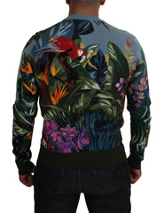 Dolce & Gabbana Multicolor Jungle Wool Pullover Logo Sweater -   -  Dolce & Gabbana.