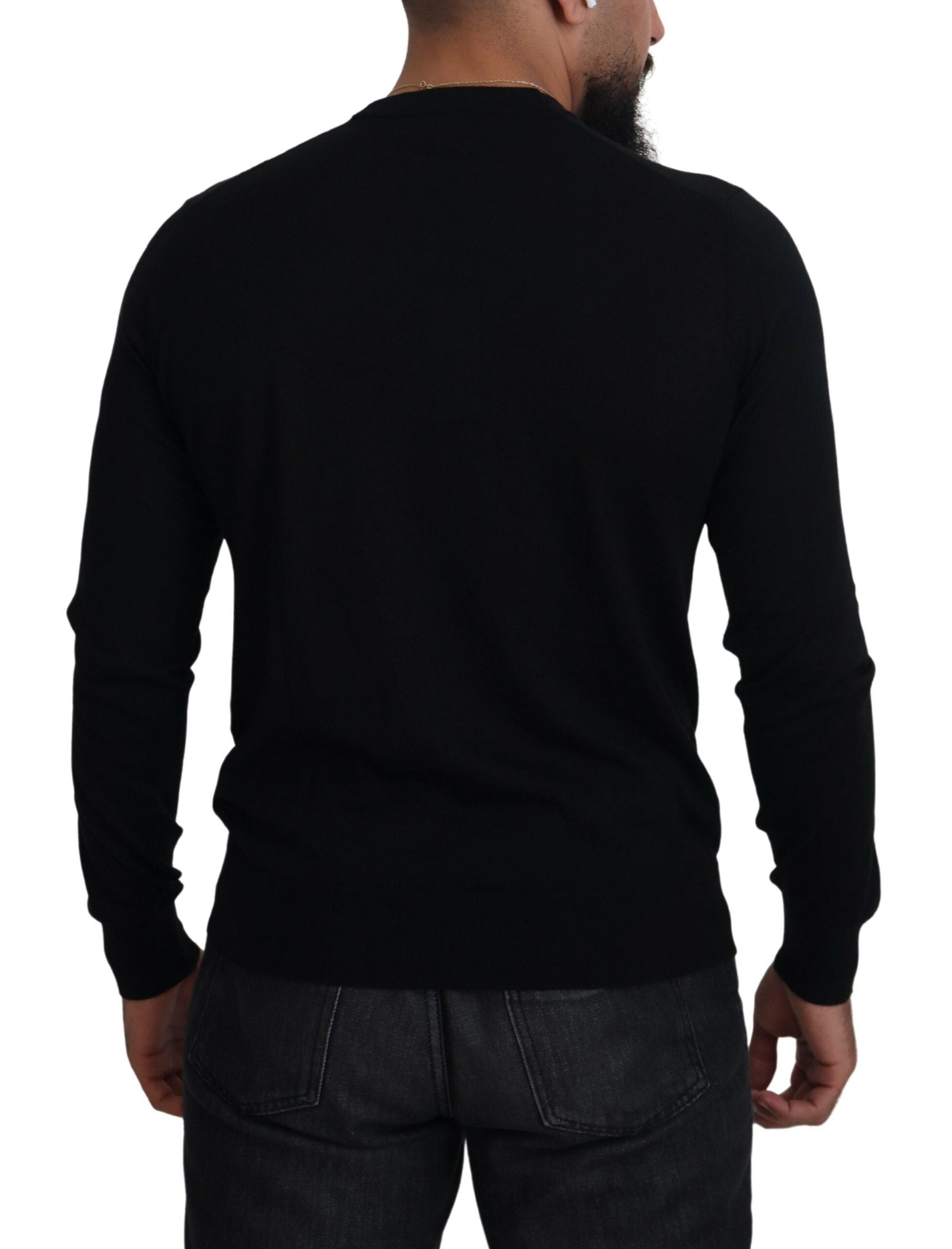 Dolce & Gabbana Black Cashmere Button Down Cardigan Sweater -   -  Dolce & Gabbana. Dolce & Gabbana Black Cashmere Button Down Cardigan Sweater -   -  Dolce & Gabbana.