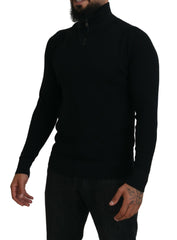 Dolce & Gabbana Black Silk Turtle Neck Pullover Sweater -   -  Dolce & Gabbana.