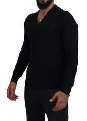 Dolce & Gabbana Black Cashmere Button Down Cardigan Sweater -   -  Dolce & Gabbana.