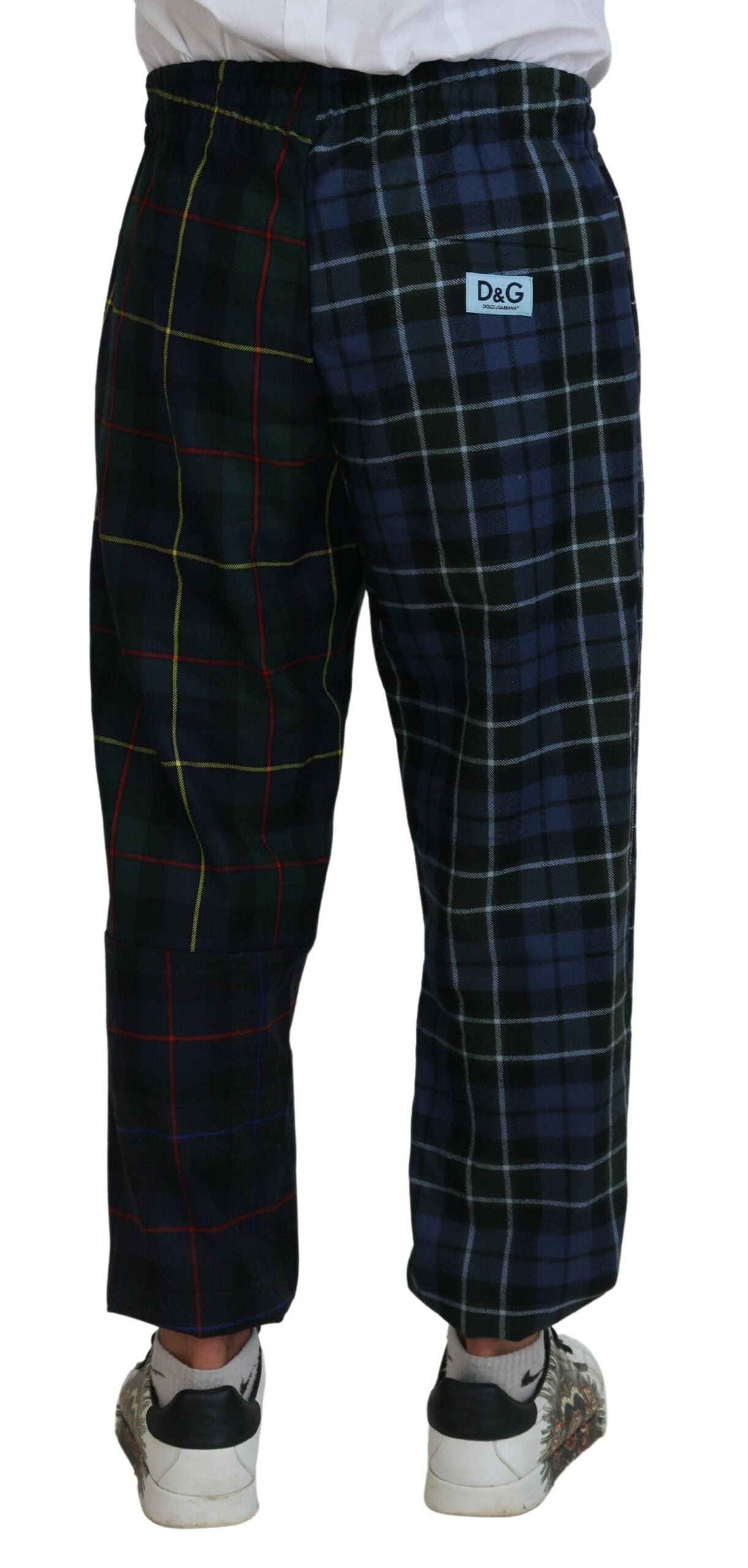 Dolce & Gabbana Multicolor Checkered Wool Men Jogger Pants -   -  Dolce & Gabbana. Dolce & Gabbana Multicolor Checkered Wool Men Jogger Pants -   -  Dolce & Gabbana.