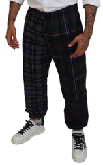 Dolce & Gabbana Multicolor Checkered Wool Men Jogger Pants -   -  Dolce & Gabbana.