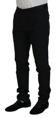 Dolce & Gabbana Black Wool Chino Dress Formal Pants -   -  Dolce & Gabbana.