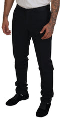 Dolce & Gabbana Black Wool Chino Dress Formal Pants -   -  Dolce & Gabbana.