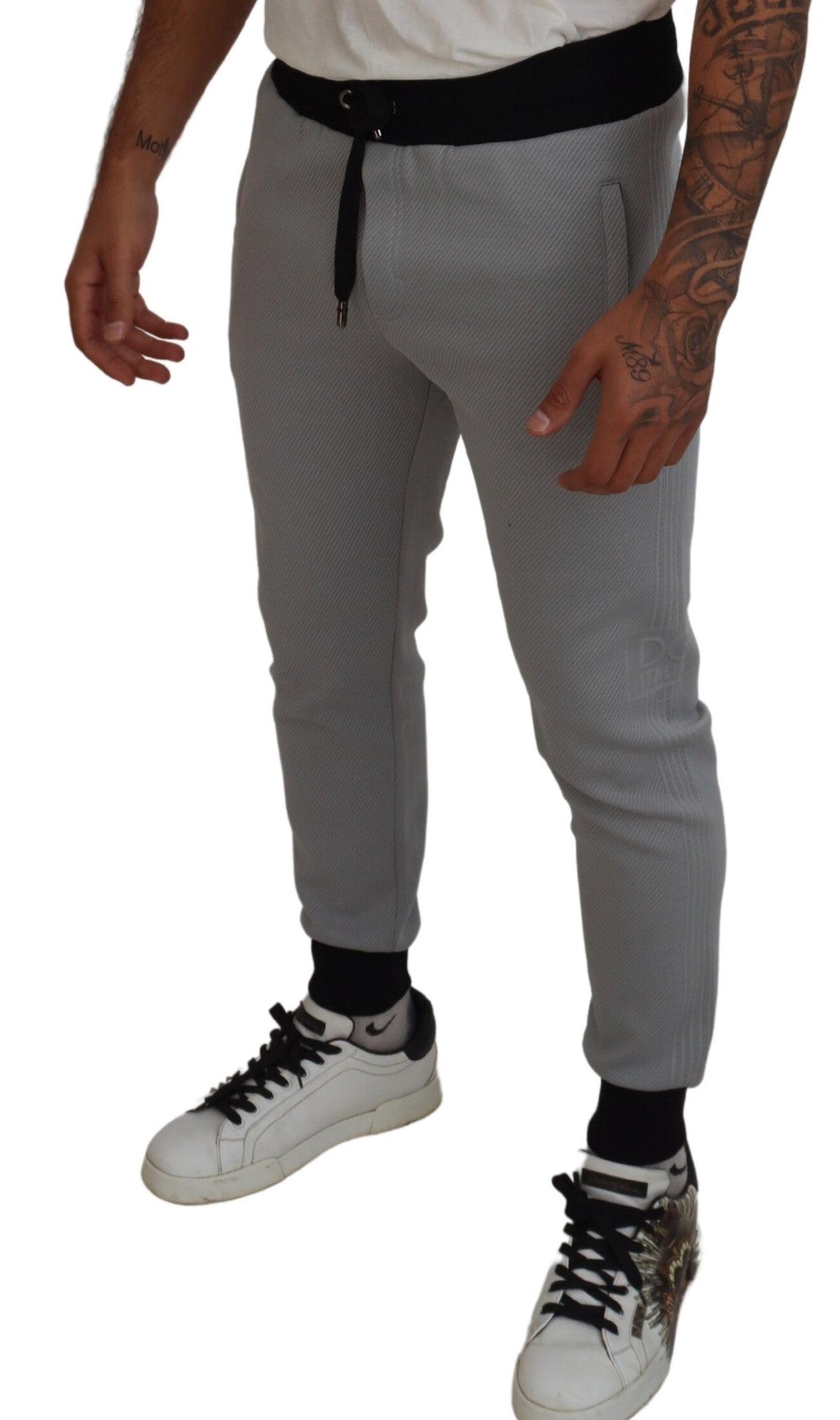 Dolce & Gabbana Gray Polyester Sweatpants Jogger Pants -   -  Dolce & Gabbana. Dolce & Gabbana Gray Polyester Sweatpants Jogger Pants -   -  Dolce & Gabbana.