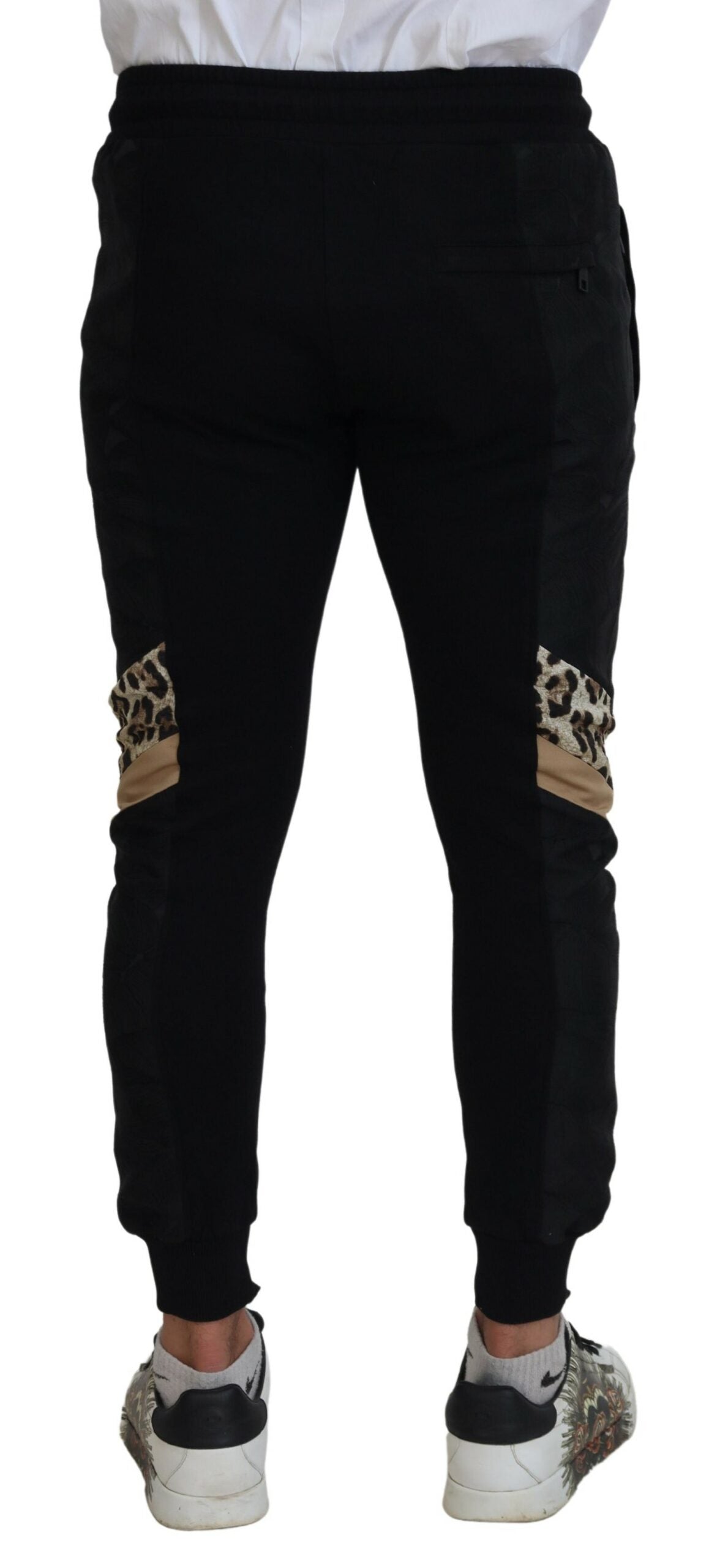 Dolce & Gabbana Black Polyester Skinny Jogger Men Pants -   -  Dolce & Gabbana. Dolce & Gabbana Black Polyester Skinny Jogger Men Pants -   -  Dolce & Gabbana.