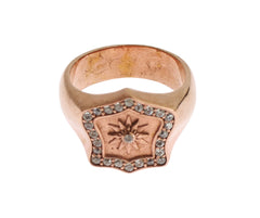 Nialaya Pink Gold 925 Silver Authentic Clear Ring -   -  Nialaya.