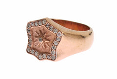 Nialaya Pink Gold 925 Silver Authentic Clear Ring -   -  Nialaya.