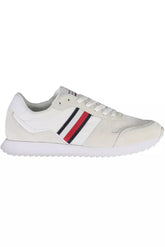 Tommy Hilfiger Eco-Conscious White Sneakers With Logo Accent -   -  Tommy Hilfiger.
