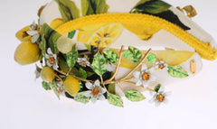 Dolce & Gabbana Yellow Lemons Sicily Crystal Diadem Tiara Headband -   -  Dolce & Gabbana.