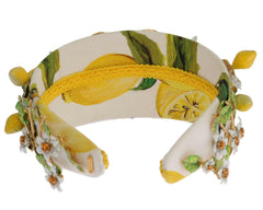 Dolce & Gabbana Yellow Lemons Sicily Crystal Diadem Tiara Headband -   -  Dolce & Gabbana.