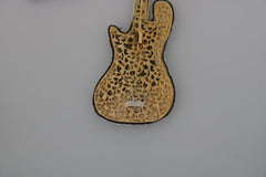 Dolce & Gabbana Gold Brass Beaded Guitar Pin Accessory Brooch -   -  Dolce & Gabbana.