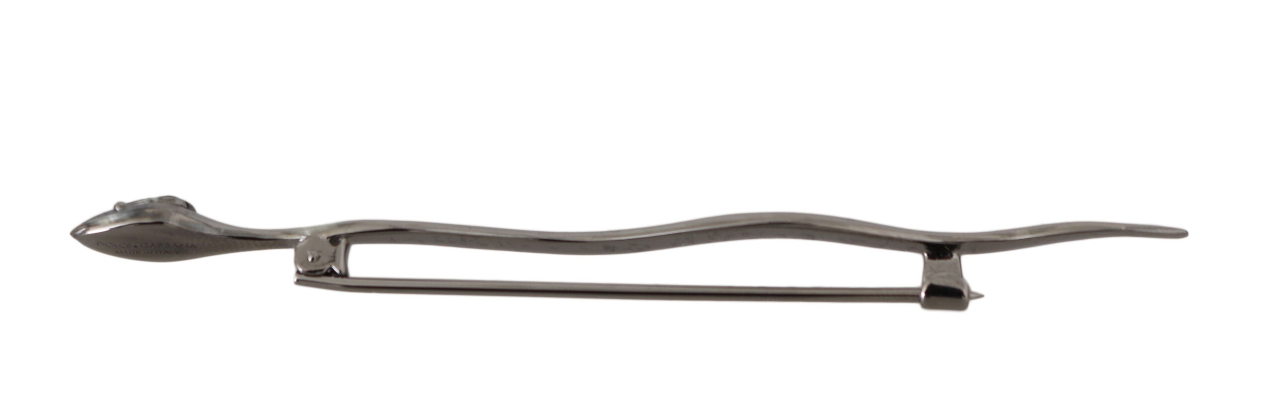 Dolce & Gabbana Silver Brass Crystal Spilla Serpente Brooch Pin -   -  Dolce & Gabbana. Dolce & Gabbana Silver Brass Crystal Spilla Serpente Brooch Pin -   -  Dolce & Gabbana.