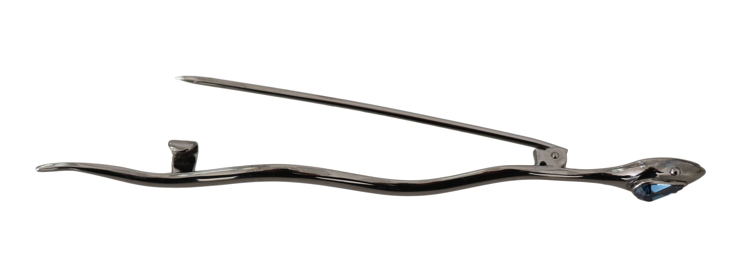 Dolce & Gabbana Silver Brass Crystal Spilla Serpente Brooch Pin -   -  Dolce & Gabbana. Dolce & Gabbana Silver Brass Crystal Spilla Serpente Brooch Pin -   -  Dolce & Gabbana.