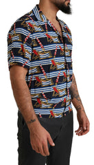 Dolce & Gabbana Multicolor Beach Chair Short Sleeves Shirt -   -  Dolce & Gabbana.