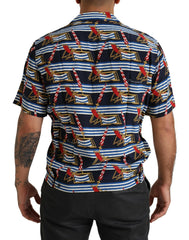 Dolce & Gabbana Multicolor Beach Chair Short Sleeves Shirt -   -  Dolce & Gabbana.
