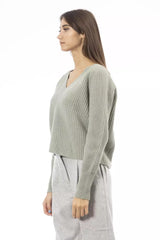 Alpha Studio Green Wool Women Sweater -   -  Alpha Studio.