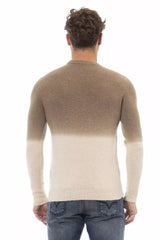 Alpha Studio Beige Alpaca Men Sweater -   -  Alpha Studio.