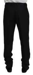 Dolce & Gabbana Black Dress Wool Silk Trouser Pants -   -  Dolce & Gabbana.