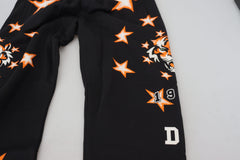 Dolce & Gabbana Black Orange Star Trousers Sport Pants -   -  Dolce & Gabbana.