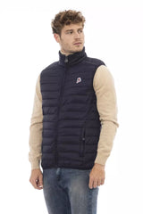 Invicta Blue Polyamide Men's Jacket - Vests for Men Suits - Invicta.