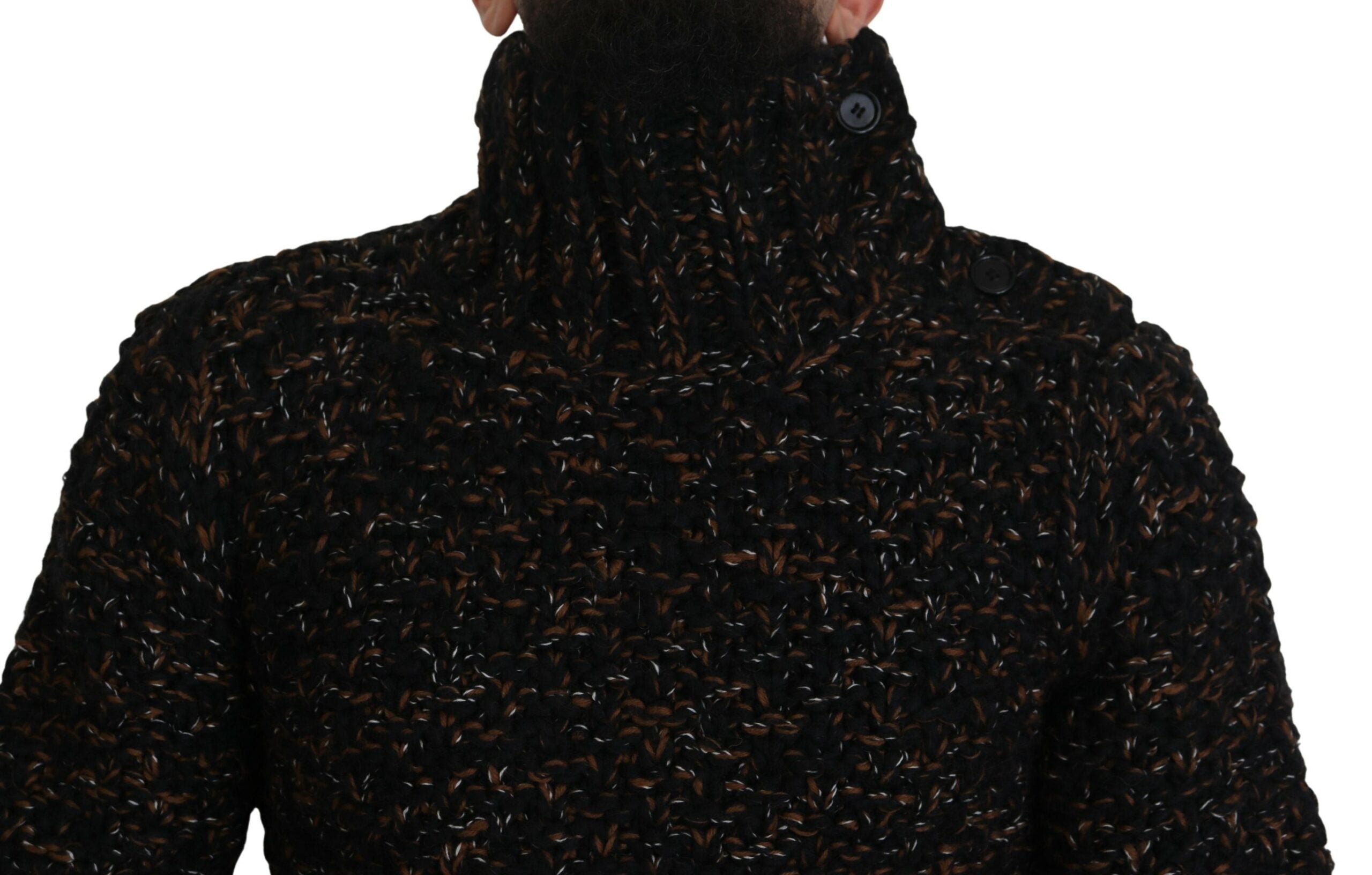 Dolce & Gabbana Brown Fatto A Mano Turtleneck Pullover Sweater -   -  Dolce & Gabbana. Dolce & Gabbana Brown Fatto A Mano Turtleneck Pullover Sweater -   -  Dolce & Gabbana.