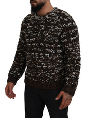 Dolce & Gabbana Brown Knitted Wool Fatto A Mano Sweater -   -  Dolce & Gabbana.