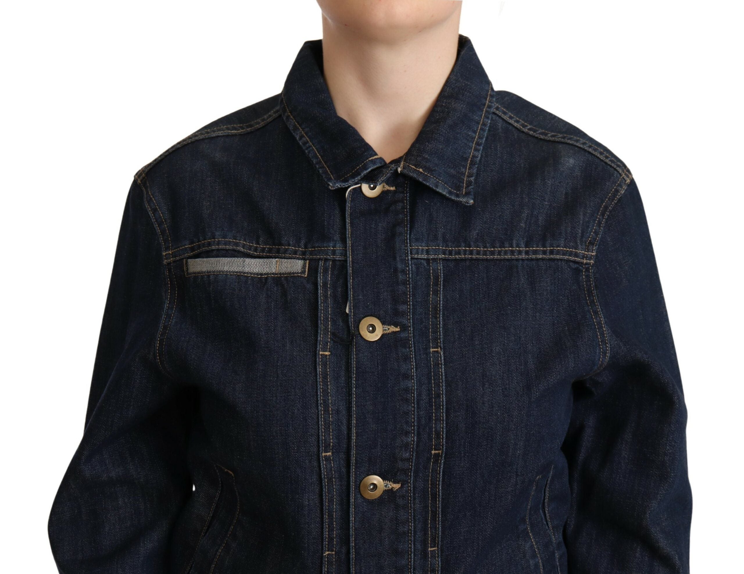 Master Coat Dark Blue Button Down Long Sleeves Denim Jacket -   -  Master Coat. Master Coat Dark Blue Button Down Long Sleeves Denim Jacket -   -  Master Coat.