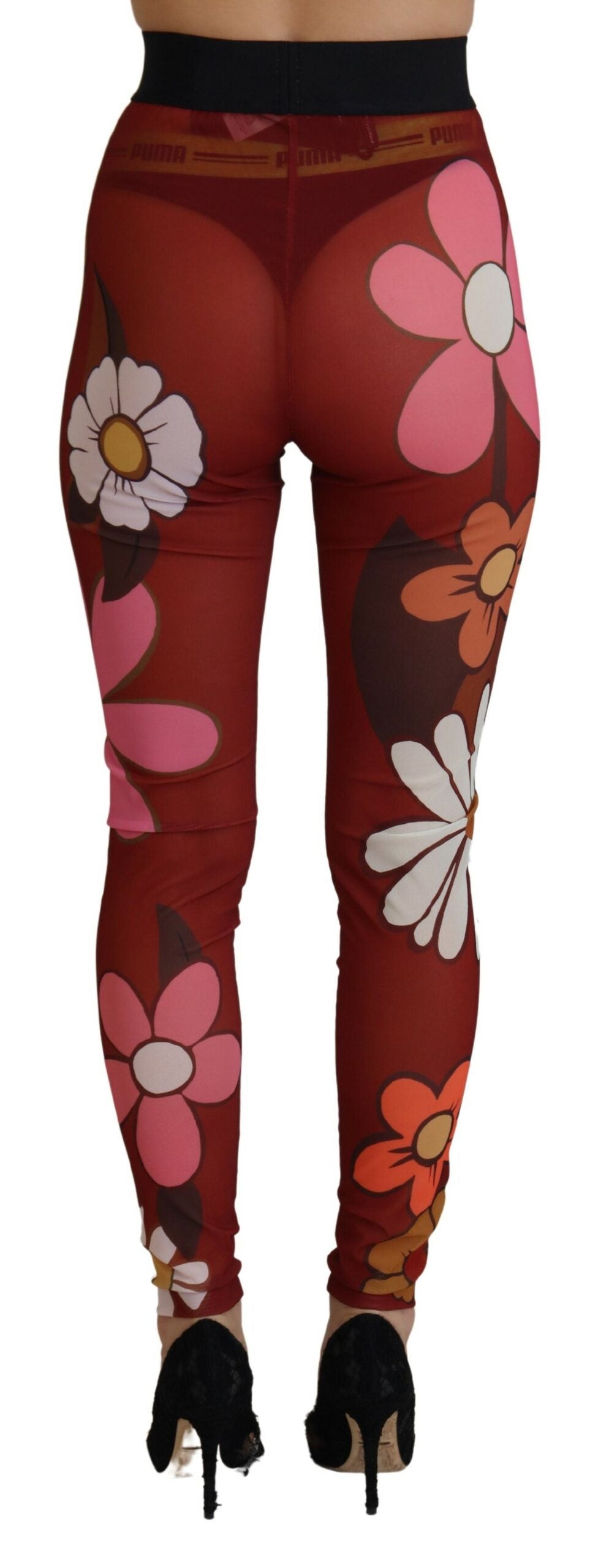 Dolce & Gabbana Red Floral Leggings Stretch Waist Pants -   -  Dolce & Gabbana. Dolce & Gabbana Red Floral Leggings Stretch Waist Pants -   -  Dolce & Gabbana.