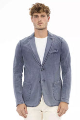 Distretto12 Blue Cotton Mens Blazer -   -  Distretto12.