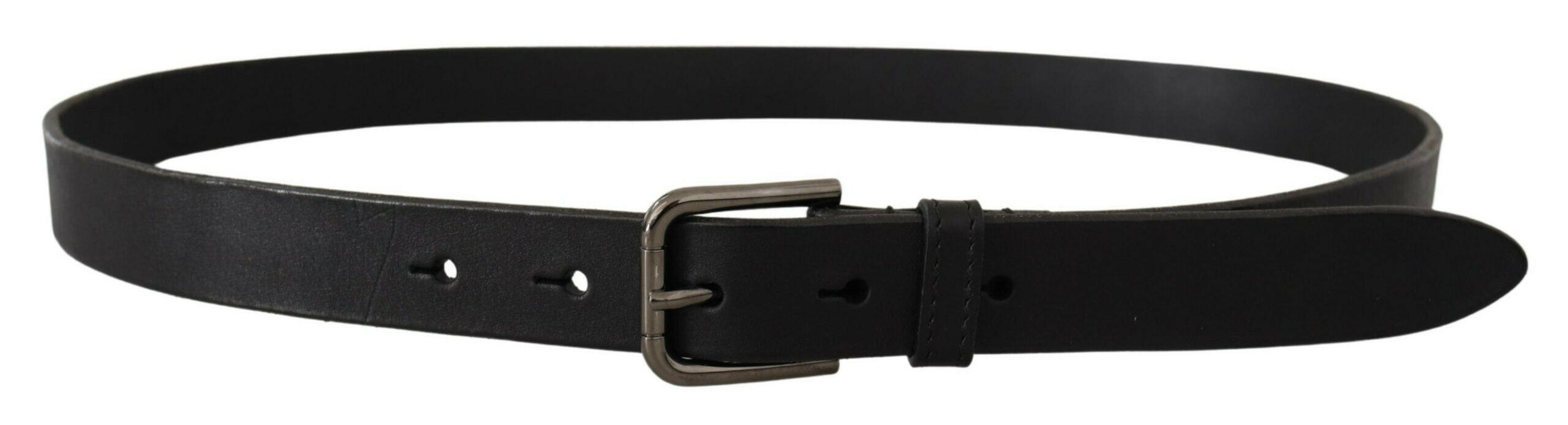 Dolce & Gabbana Black Calf Leather Logo Engraved Metal Buckle Belt -   -  Dolce & Gabbana. Dolce & Gabbana Black Calf Leather Logo Engraved Metal Buckle Belt -   -  Dolce & Gabbana.