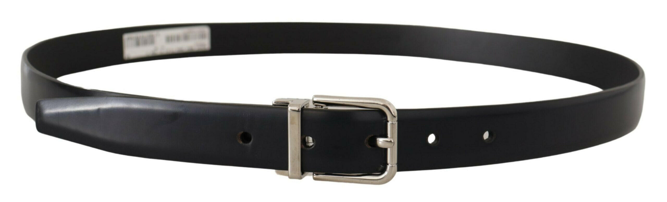 Dolce & Gabbana Black Calf Leather Classic Logo Metal Buckle Belt -   -  Dolce & Gabbana. Dolce & Gabbana Black Calf Leather Classic Logo Metal Buckle Belt -   -  Dolce & Gabbana.