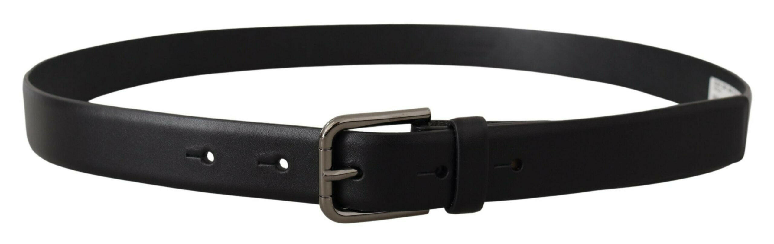Dolce & Gabbana Black Calf Leather Classic Logo Metal Buckle Belt -   -  Dolce & Gabbana. Dolce & Gabbana Black Calf Leather Classic Logo Metal Buckle Belt -   -  Dolce & Gabbana.