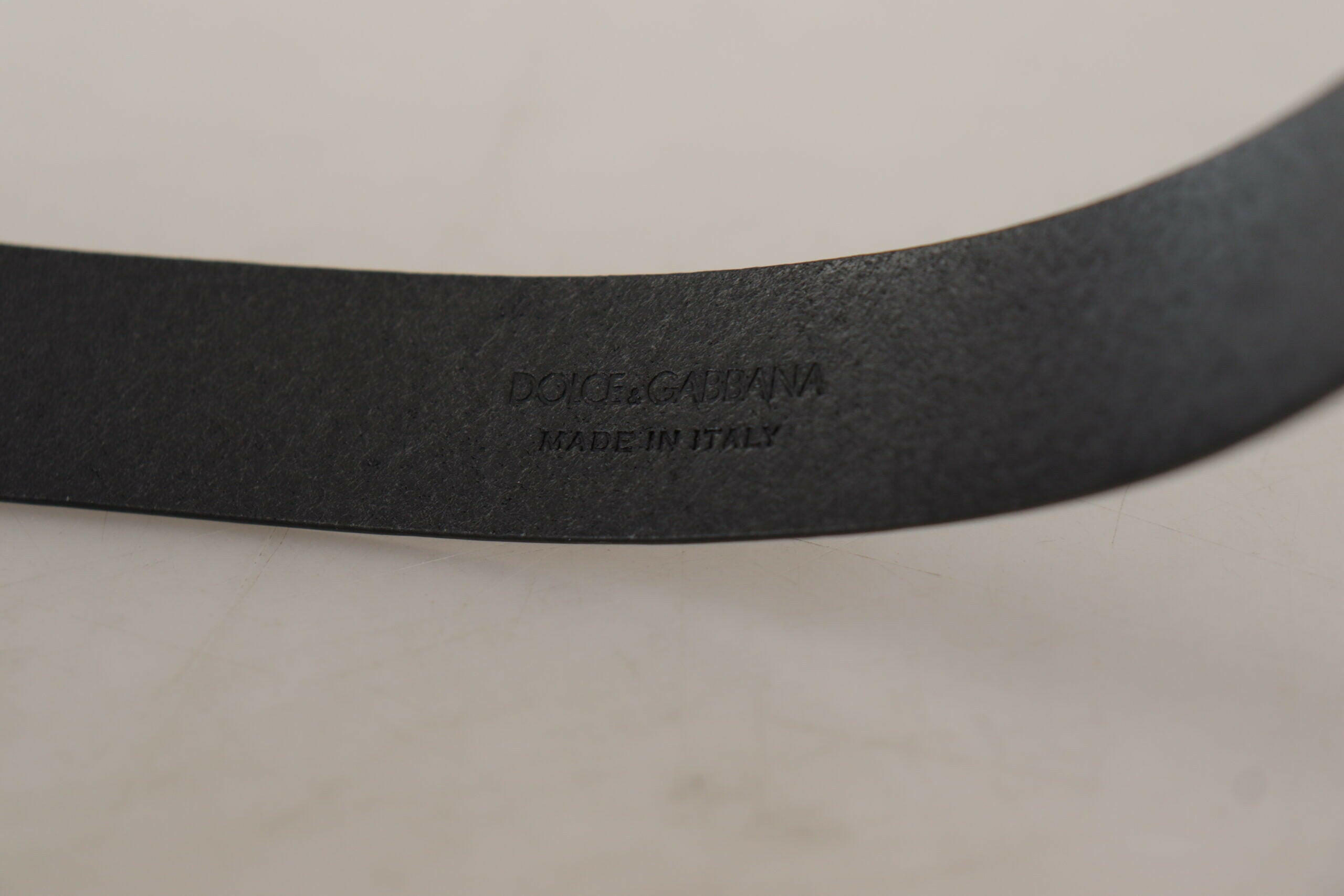 Dolce & Gabbana Black Calf Leather Classic Logo Metal Buckle Belt -   -  Dolce & Gabbana. Dolce & Gabbana Black Calf Leather Classic Logo Metal Buckle Belt -   -  Dolce & Gabbana.